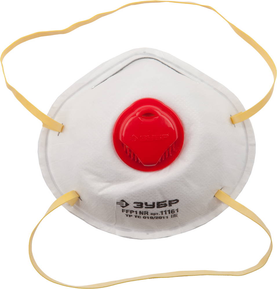 ЗУБР ПФК-80 класс защиты FFP1, коническая, с клапаном выдоха, фильтрующая полумаска (11161)