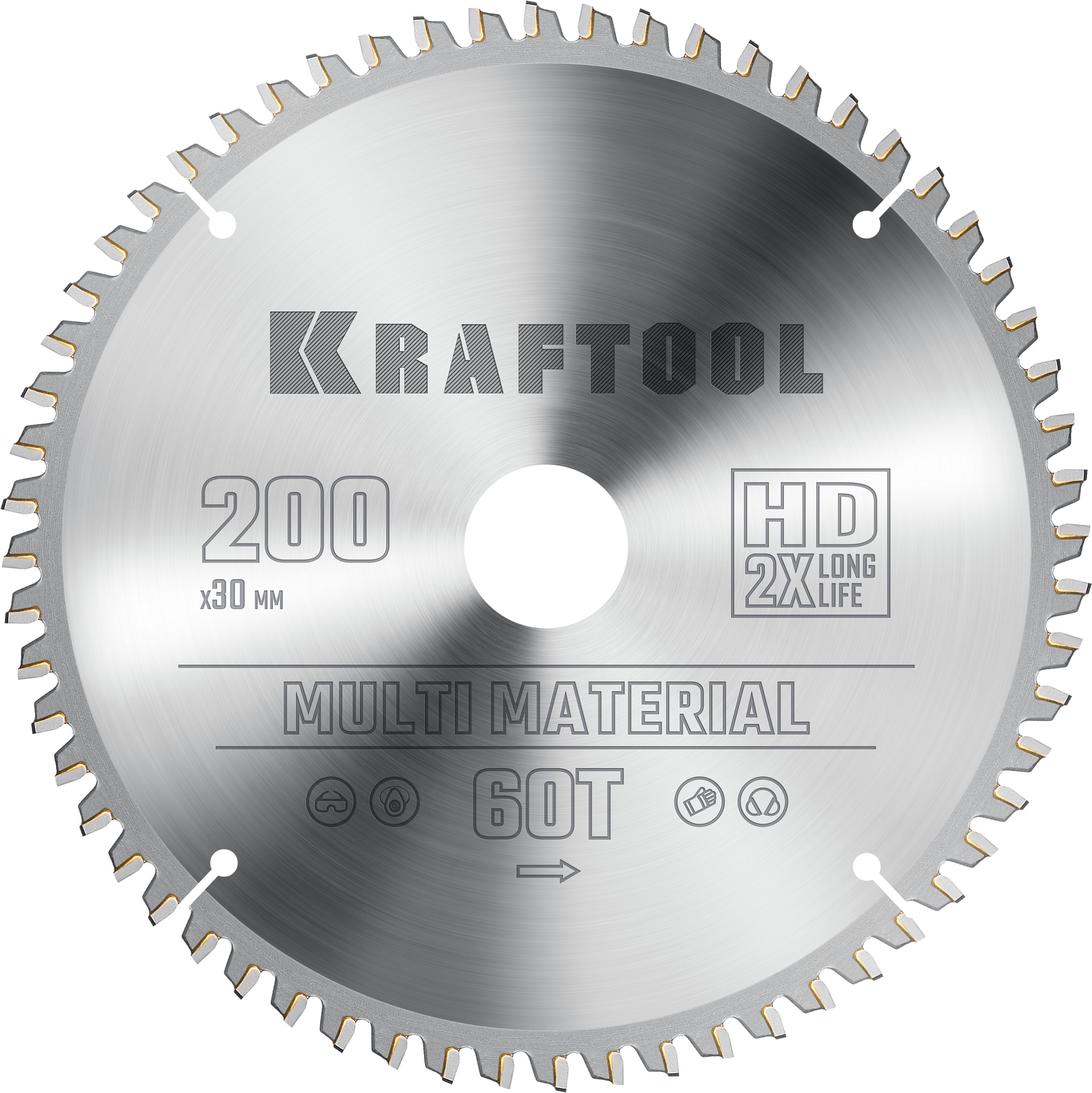 KRAFTOOL Multi Material 200х30мм 60Т, диск пильный