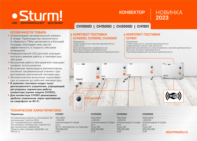 Конвектор Sturm! CH1501