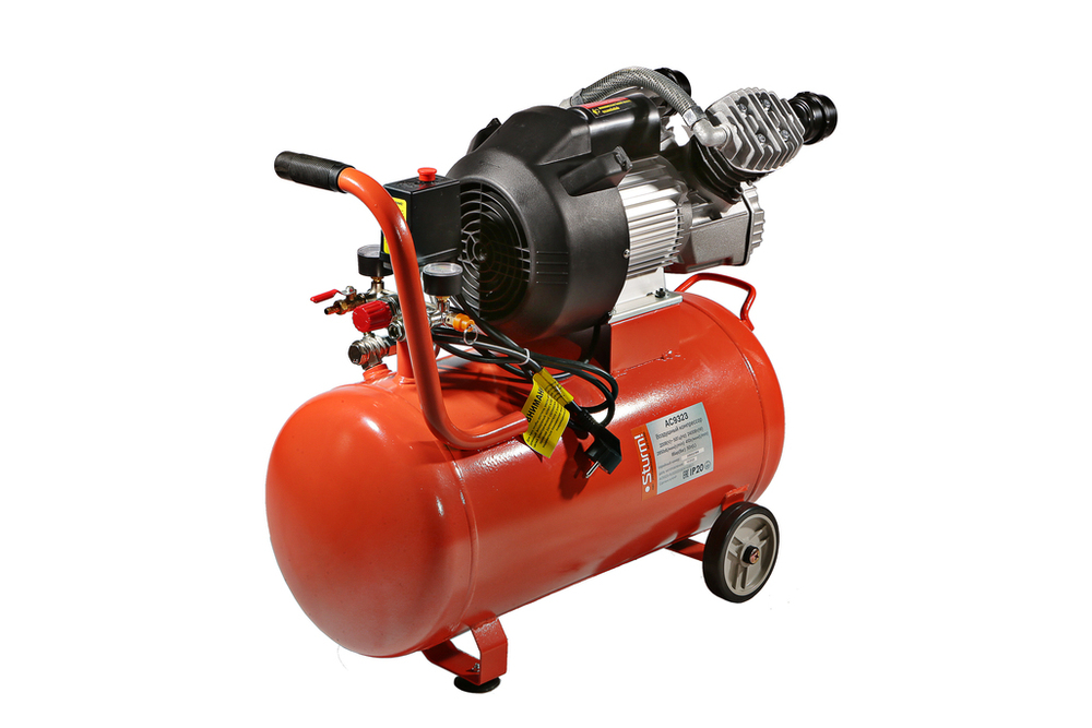 Компрессор воздушный масляный Sturm! AC9323, 2,4кВт, 410л/мин, ресивер 50л, прямой привод