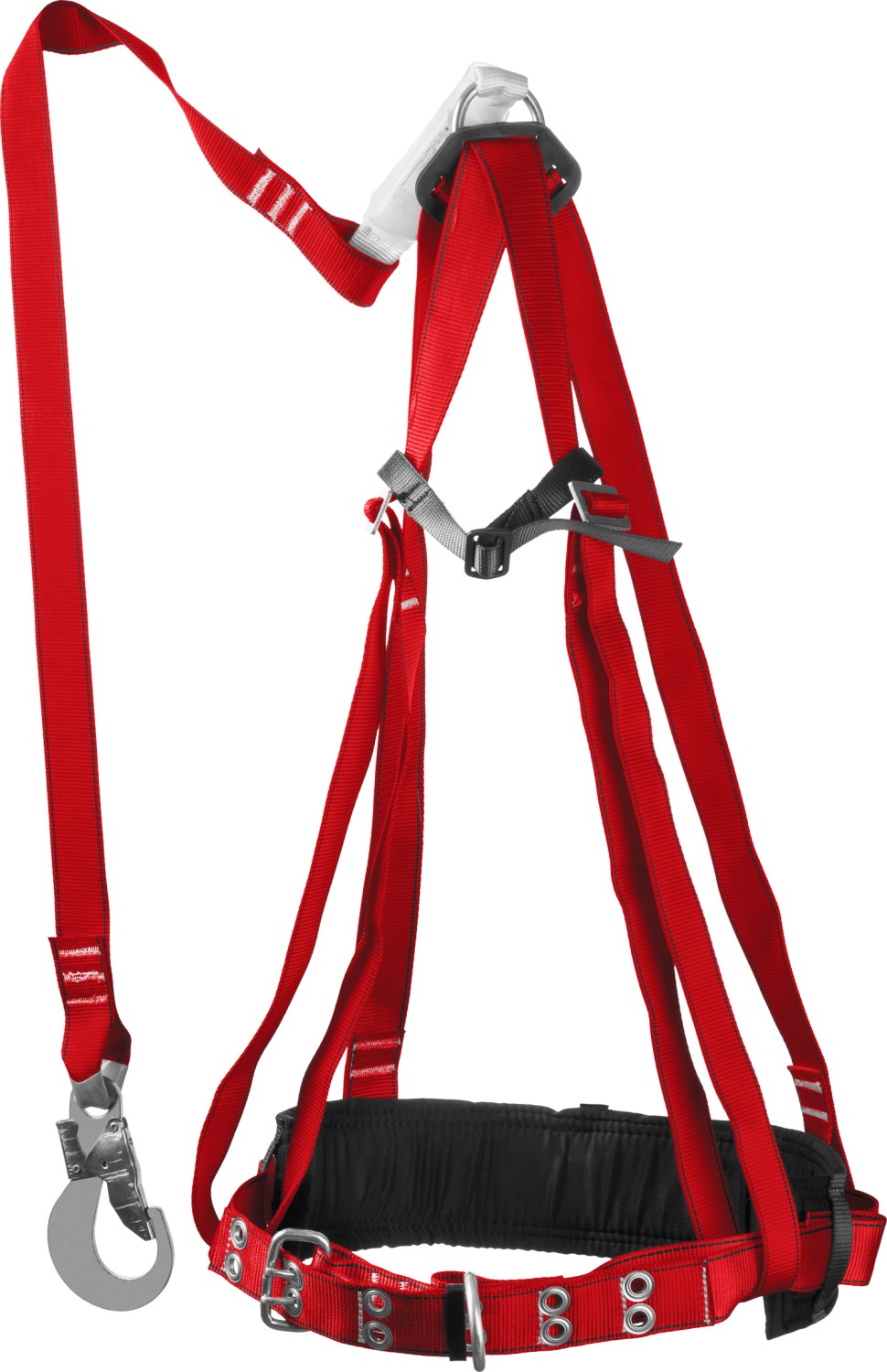 ЗУБР Урал 3 точки крепления ленточный строп с амортизатором, лямочный пояс (11583)