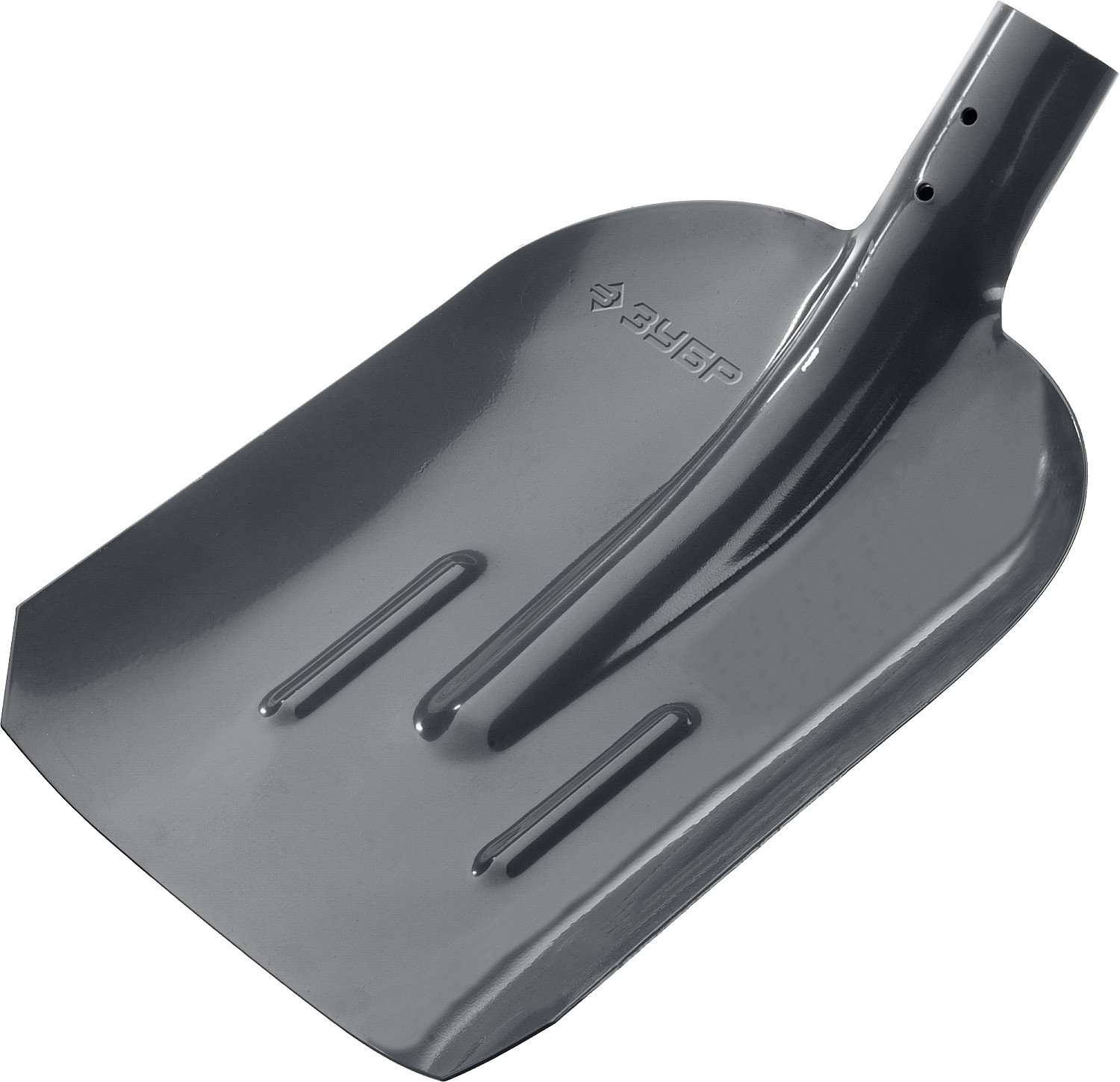 ЗУБР Мастер, 360х230, полотно 1.6мм, закалено, с рёбрами жёсткости, без черенка, совковая лопата, тип ЛСП (39428)