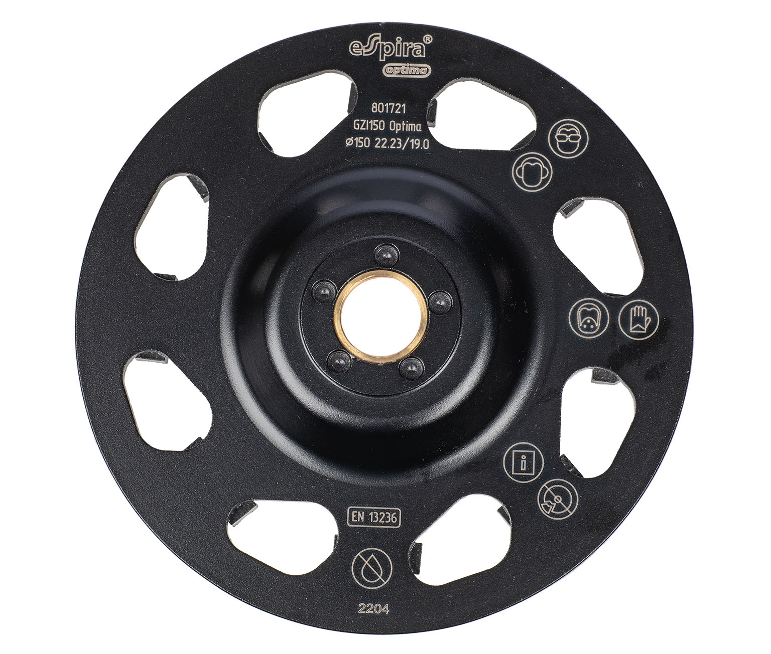 Алмазная чашка Espira «Зорро» GZI Optima 150*22.23/19.0*6.0