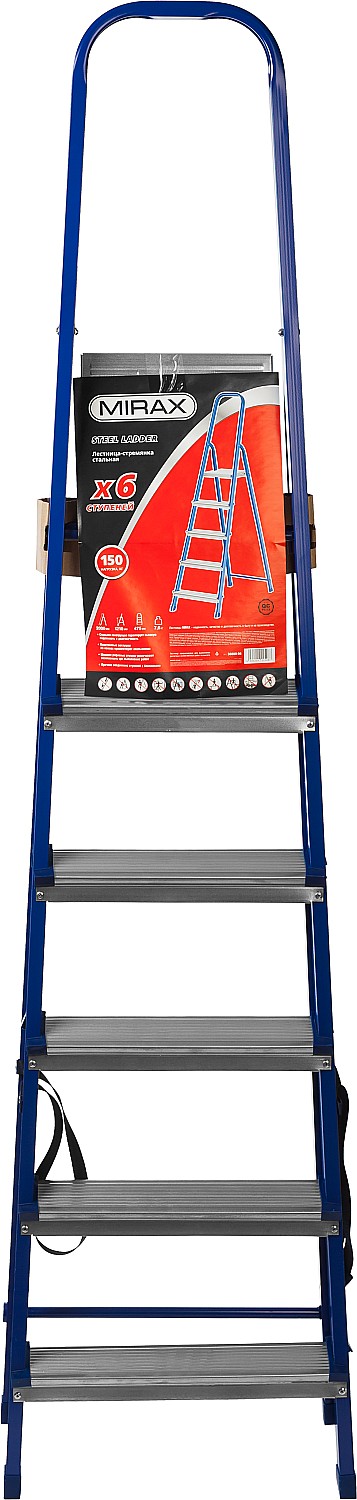 MIRAX 6 ступеней, 121 см, стальная, стремянка (38800-06)