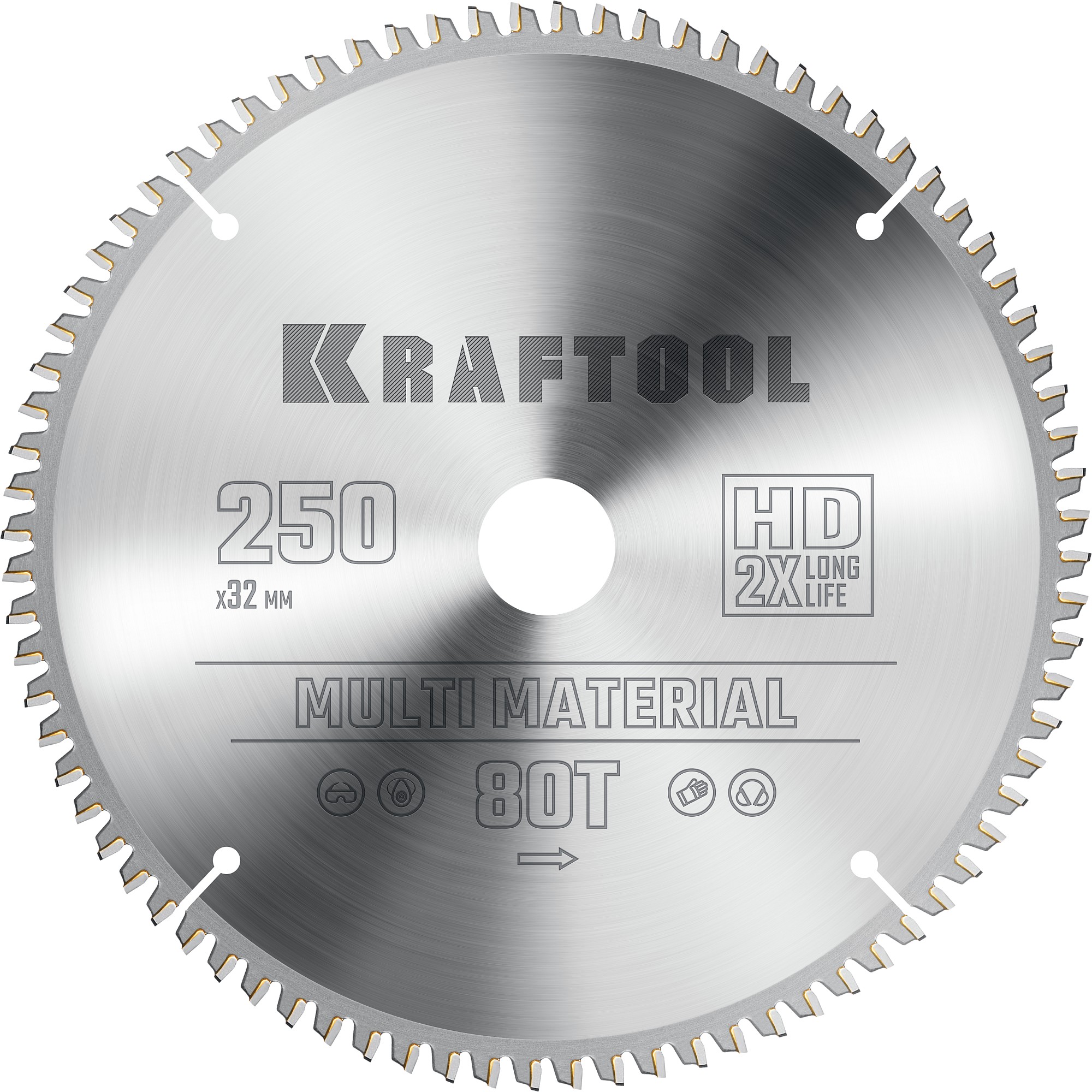 KRAFTOOL Multi Material 250х32мм 80Т, диск пильный