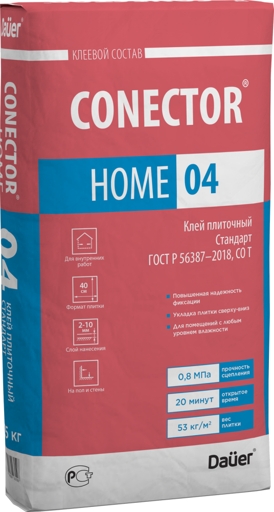 CONECTOR HOME 04 Клей плиточный Стандарт 25 кг