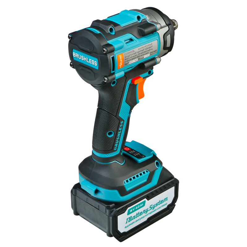 CD20500BL  Гайковерт ударн б/щ Sturm!, 18В, 1BatterySystem, 500Нм, 1/2"