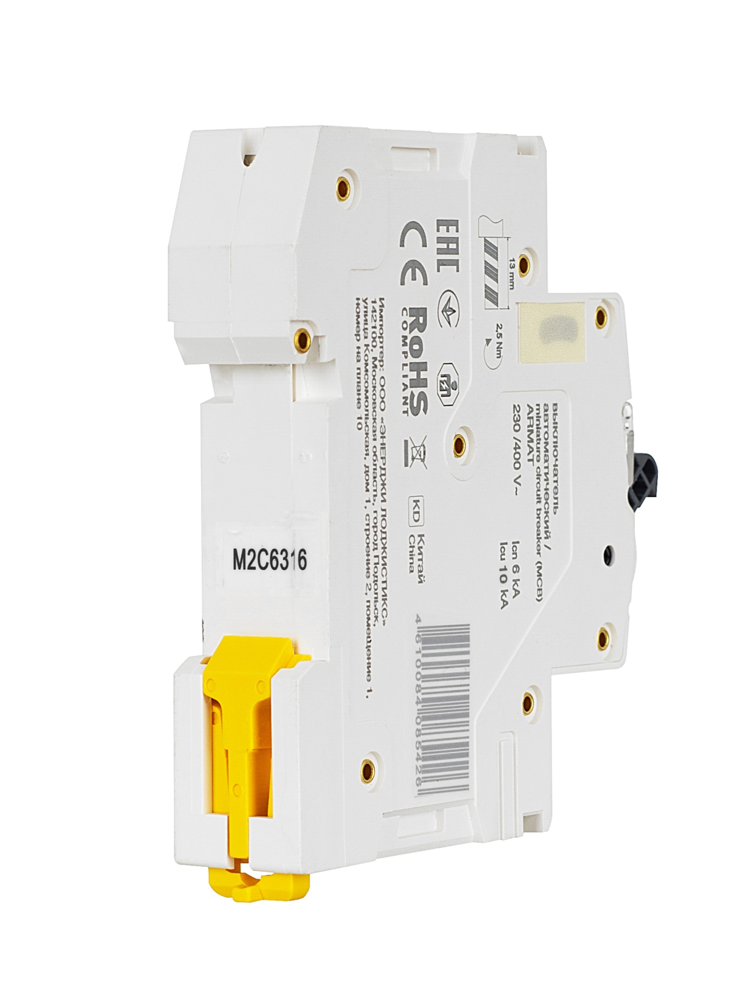 ARMAT Автоматический выключатель M06N 1P C 63А IEK